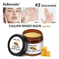 Moisturizing Beef Tallow Honey Balm for Dry Skin