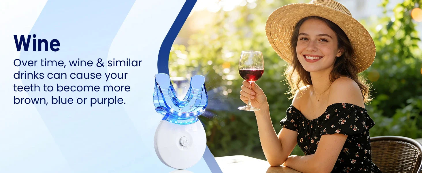 LED Teeth Whitening Kit for Sensitive Teeth - 12