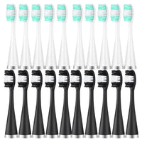 10-Pack Replacement Brush Heads for Ultrasonic Electric Toothbrushes
