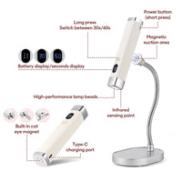 Portable 2-in-1 Magnetic UV LED Nail Curing Lamp