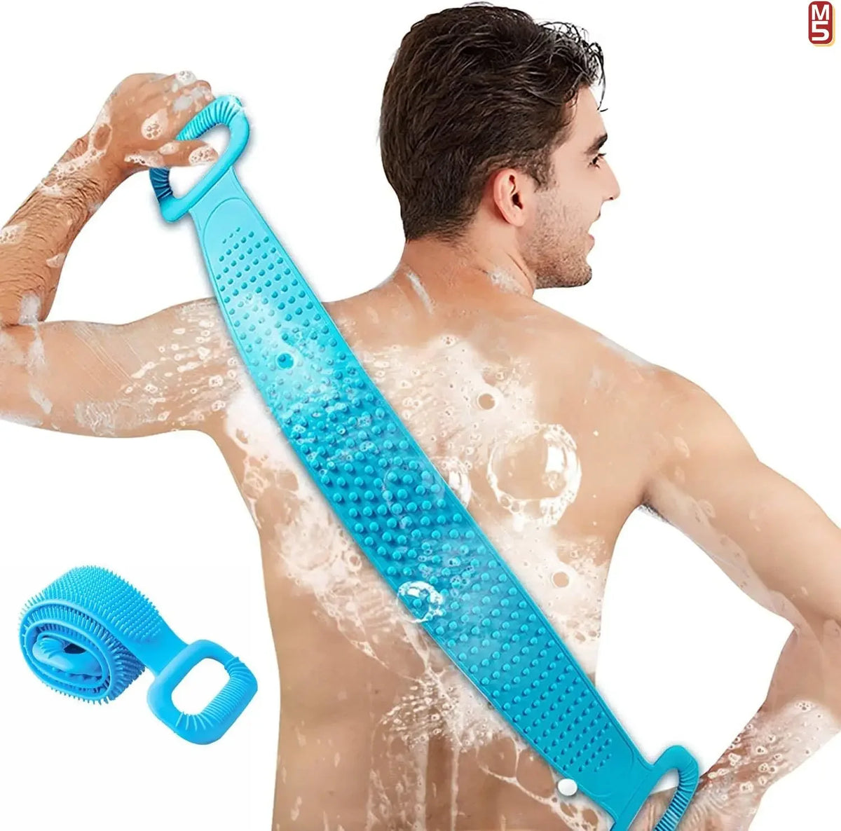 Dual-Sided Silicone Back Scrubber for Deep Exfoliation