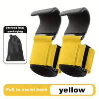 Weightlifting Assist Hooks for Deadlifts and Pull-Ups