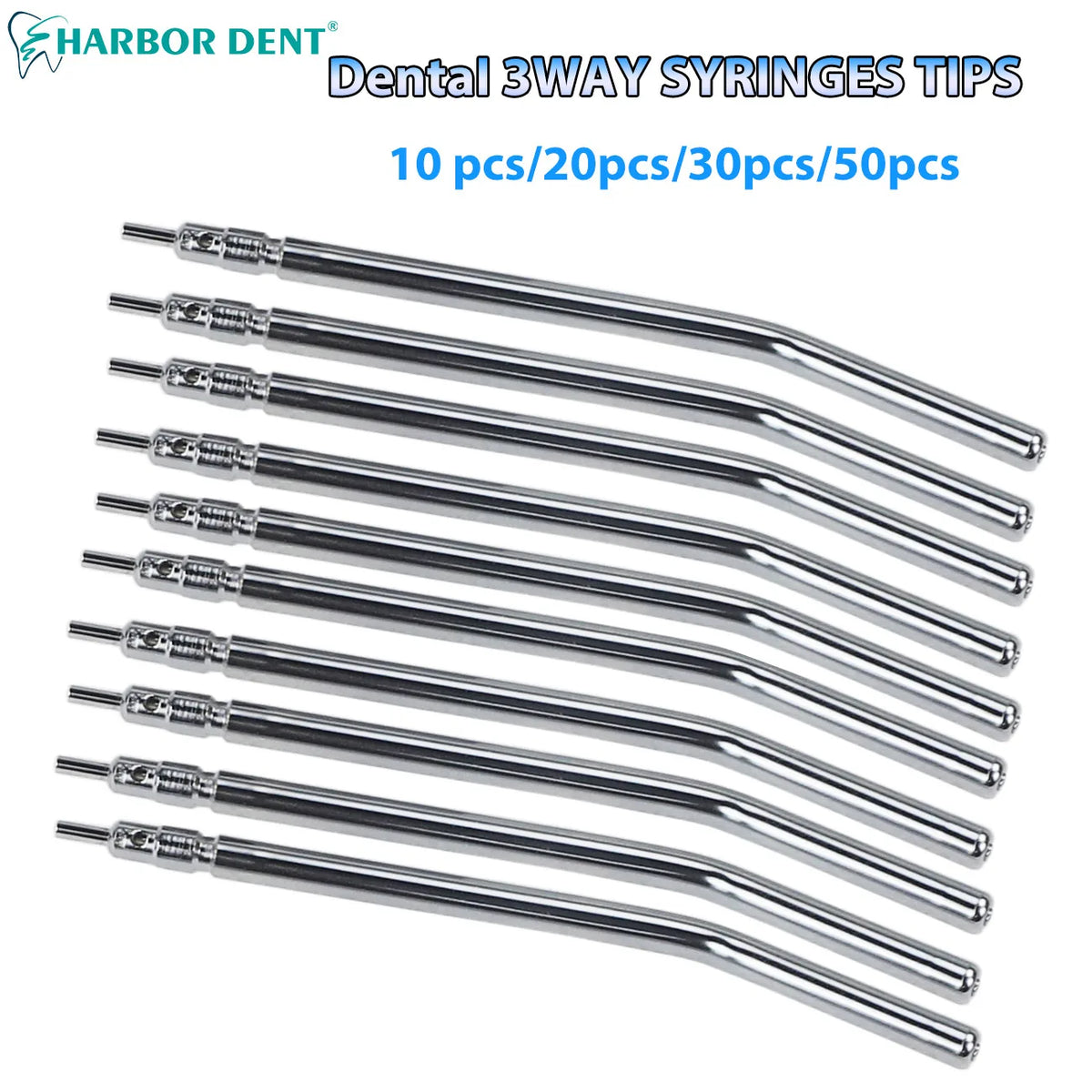 Stainless Steel Dental 3-Way Syringe Tips