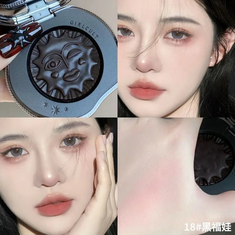 Silky Matte Face Blush and Highlighter Powder - 18