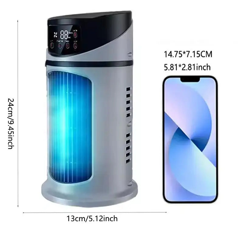 Portable USB Desktop Air Cooling Fan with Humidifier - 2