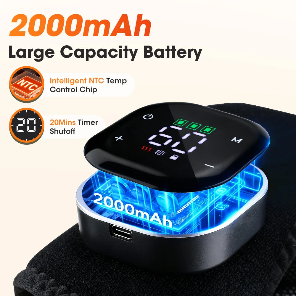 Wireless Heated Ankle Massage Brace for Joint Pain Relief - 26