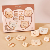 Cute Bear Makeup Powder Puff Set for Flawless Application