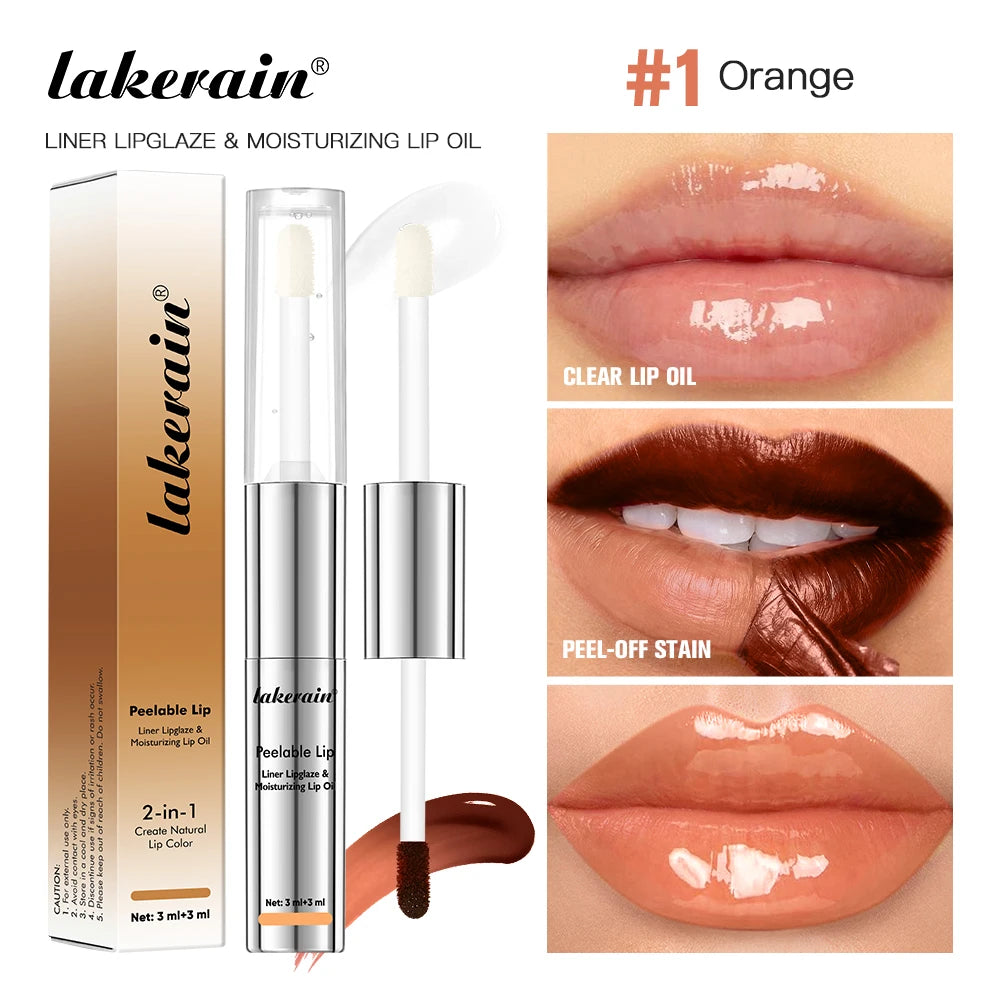 2-in-1 Waterproof Peel-Off Lip Stain and Hydrating Oil - 22