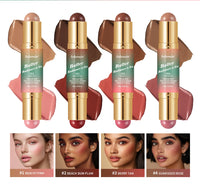 2-in-1 Dual-Ended Bronzer and Blush Makeup Stick