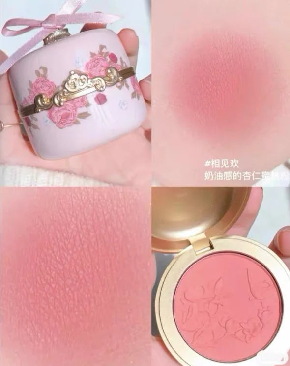 Embossed Floral Matte Blush Palette - 46
