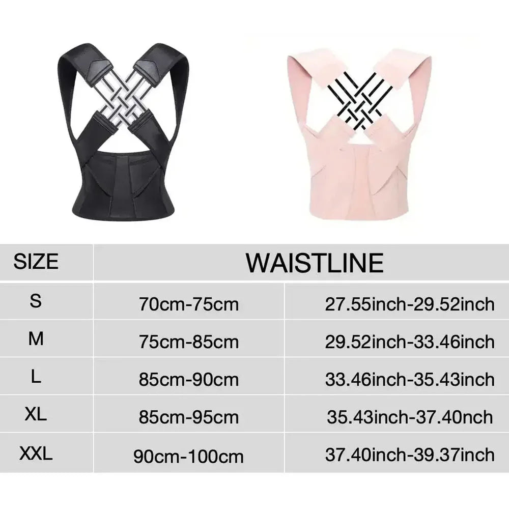 Adjustable Back Posture Corrector Support Brace - 2