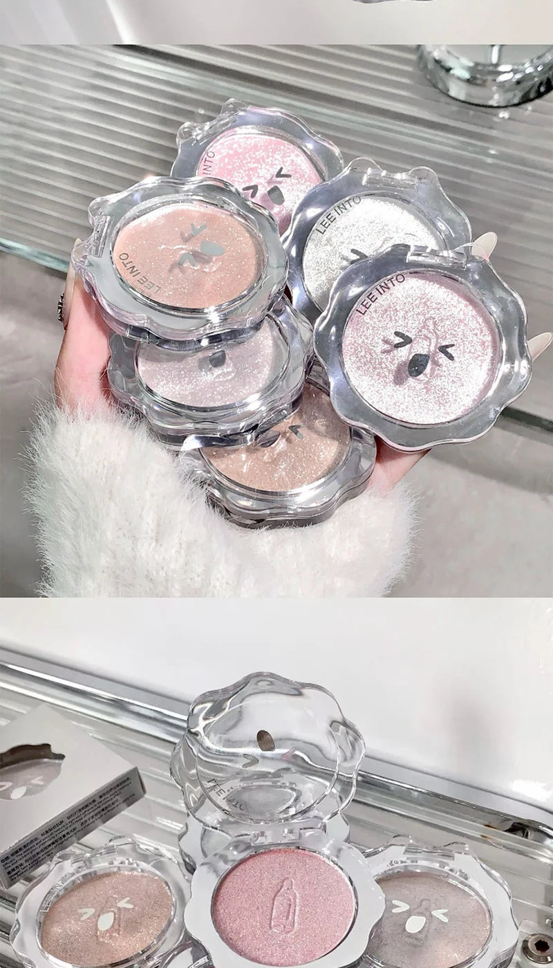 3D Shimmer Highlighter Powder for Radiant Glow - 17
