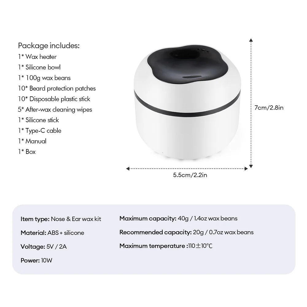 Portable Mini Wax Heater Kit for Painless Hair Removal - 29