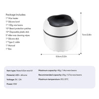 Portable Mini Wax Heater Kit for Painless Hair Removal