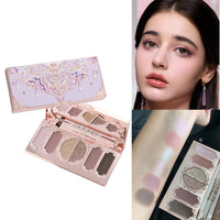 6-Color Butterfly Embossed Eyeshadow Palette