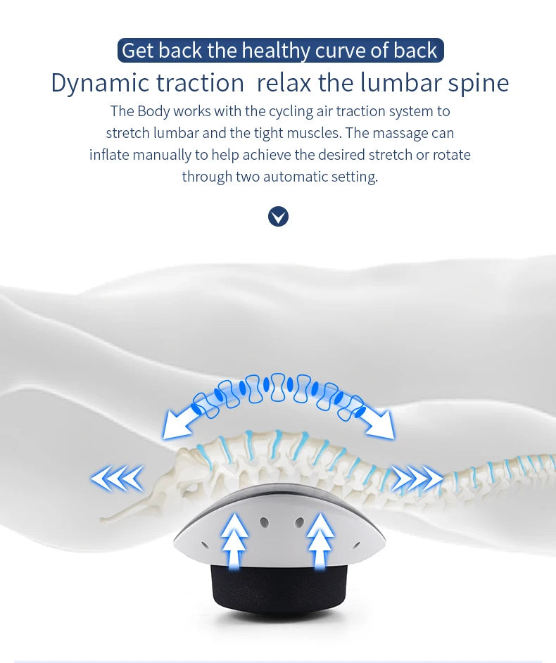 Electric Lumbar Traction Massager for Back Pain Relief - 11