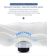 Electric Lumbar Traction Massager for Back Pain Relief