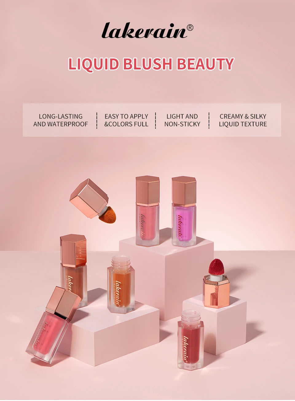 Long-Lasting Waterproof Liquid Matte Blush - 7