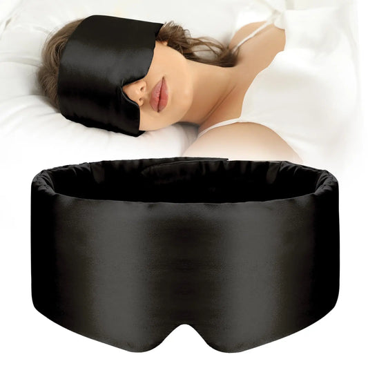 Silk Sleep Mask with Adjustable Strap for Deep Relaxation