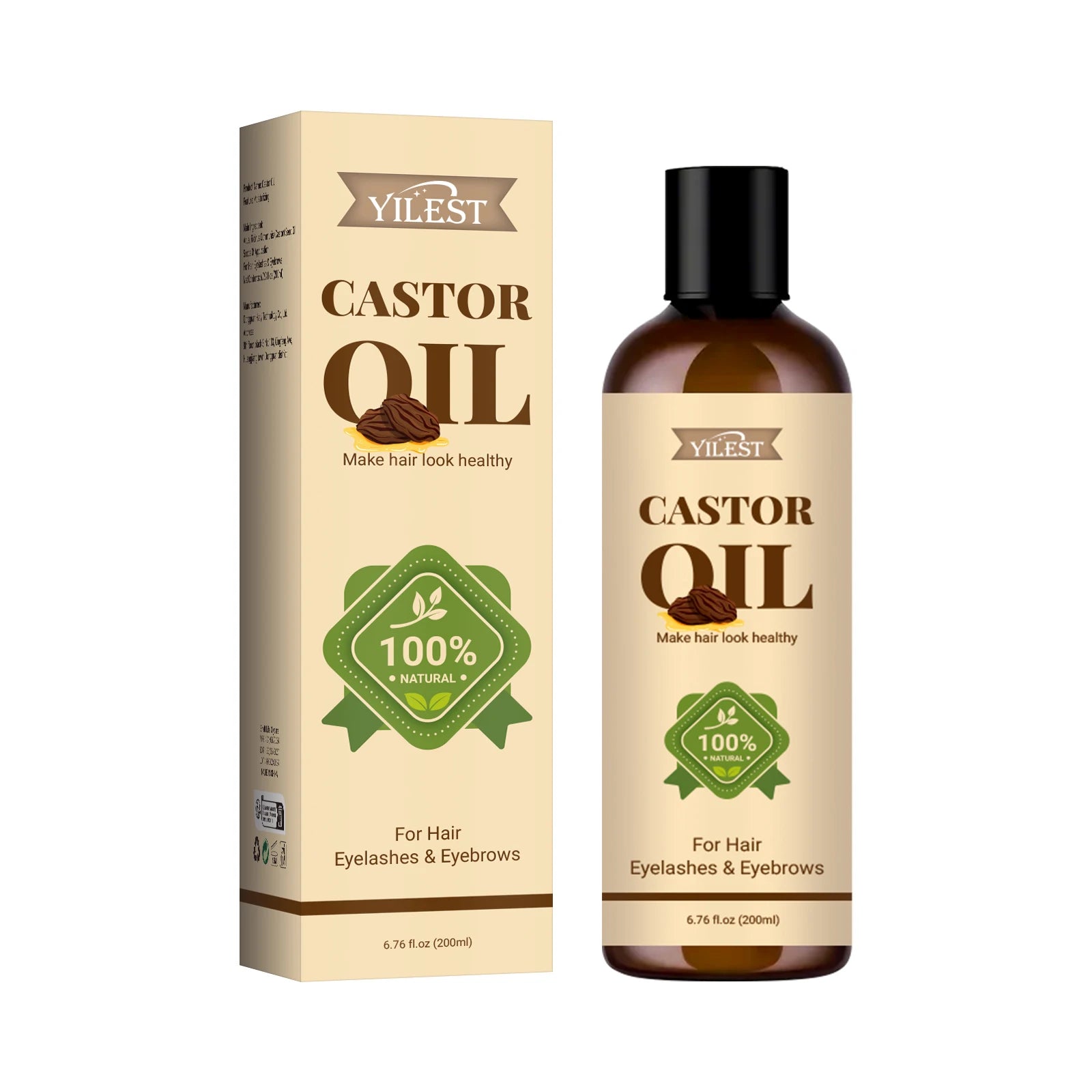 Pure Castor Oil for Hair Growth and Eyelash Conditioning - 11