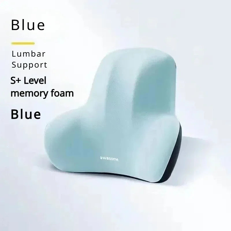 Ergonomic Memory Foam Lumbar Support Pillow for Chair and Car - 17