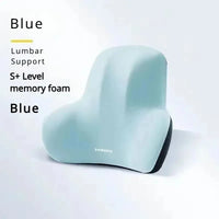 Ergonomic Memory Foam Lumbar Support Pillow for Chair and Car