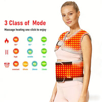 Red Light Heated Body Support Massage Wrap