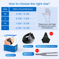 Adjustable CMC Thumb Support Brace for Arthritis and Joint Pain