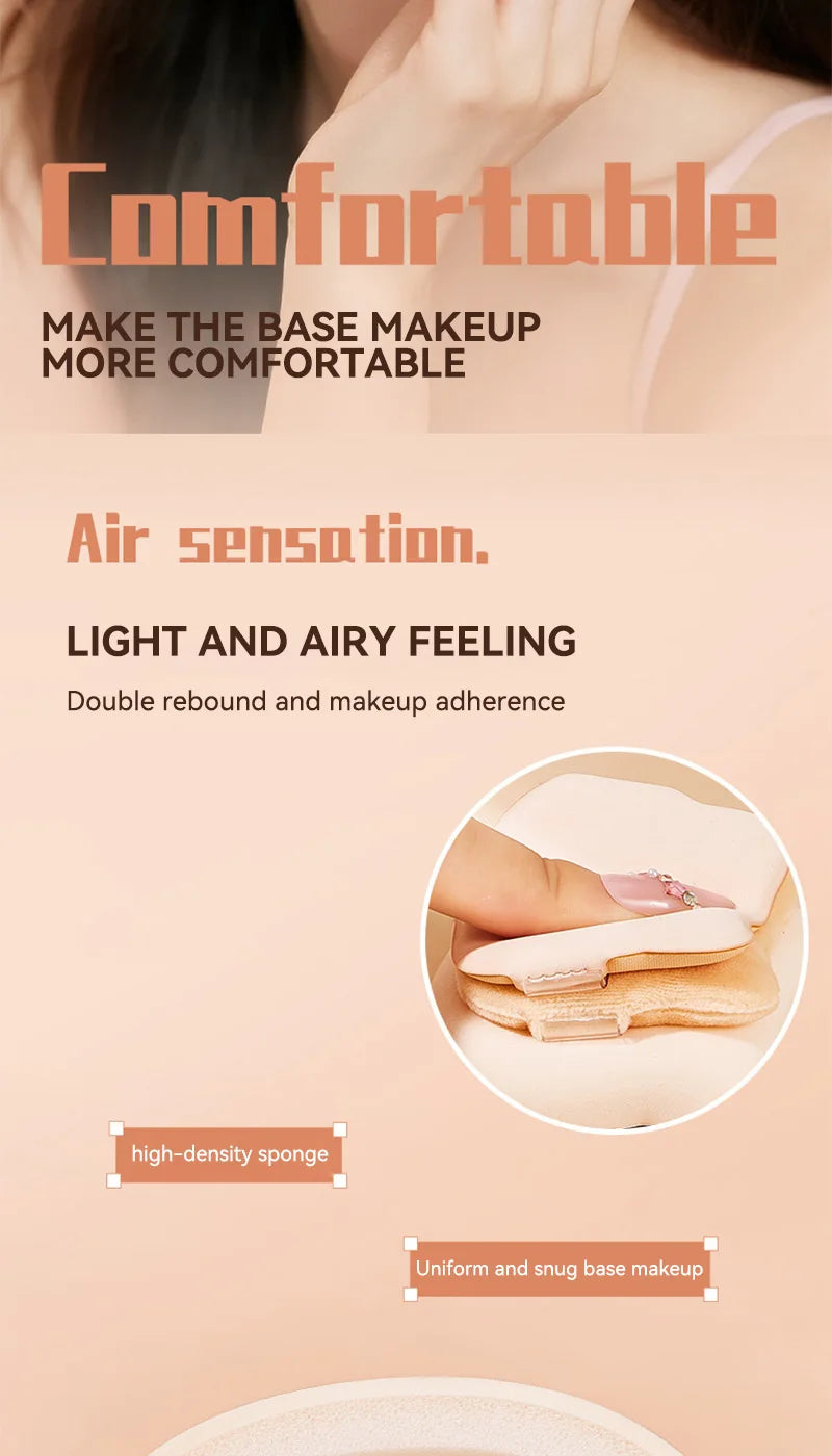 Cute Bear Makeup Powder Puff Set for Flawless Application - 9