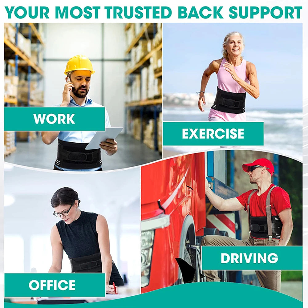 Adjustable Lumbar Support Belt for Lower Back Pain Relief - 21