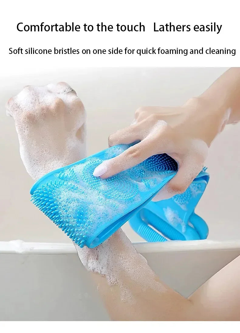 Dual-Sided Silicone Back Scrubber for Deep Exfoliation - 14