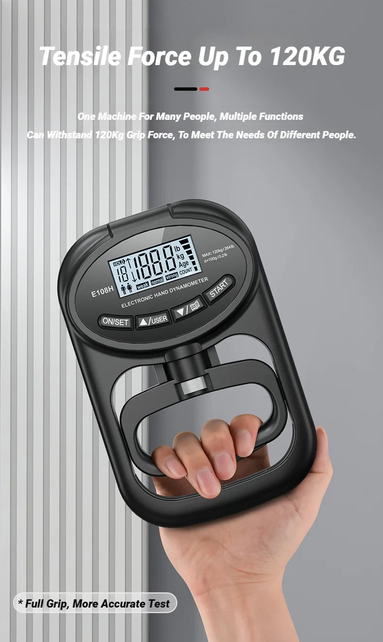 Digital Hand Grip Strength Meter and Dynamometer - 11