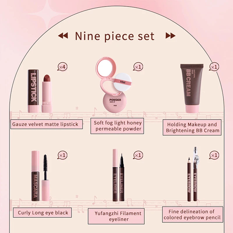 9-Piece Professional Full Face Makeup Gift Set - 2