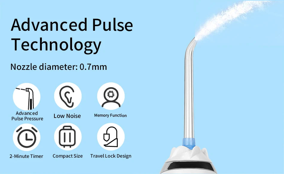 Portable Cordless Water Flosser for Deep Teeth Cleaning - 12