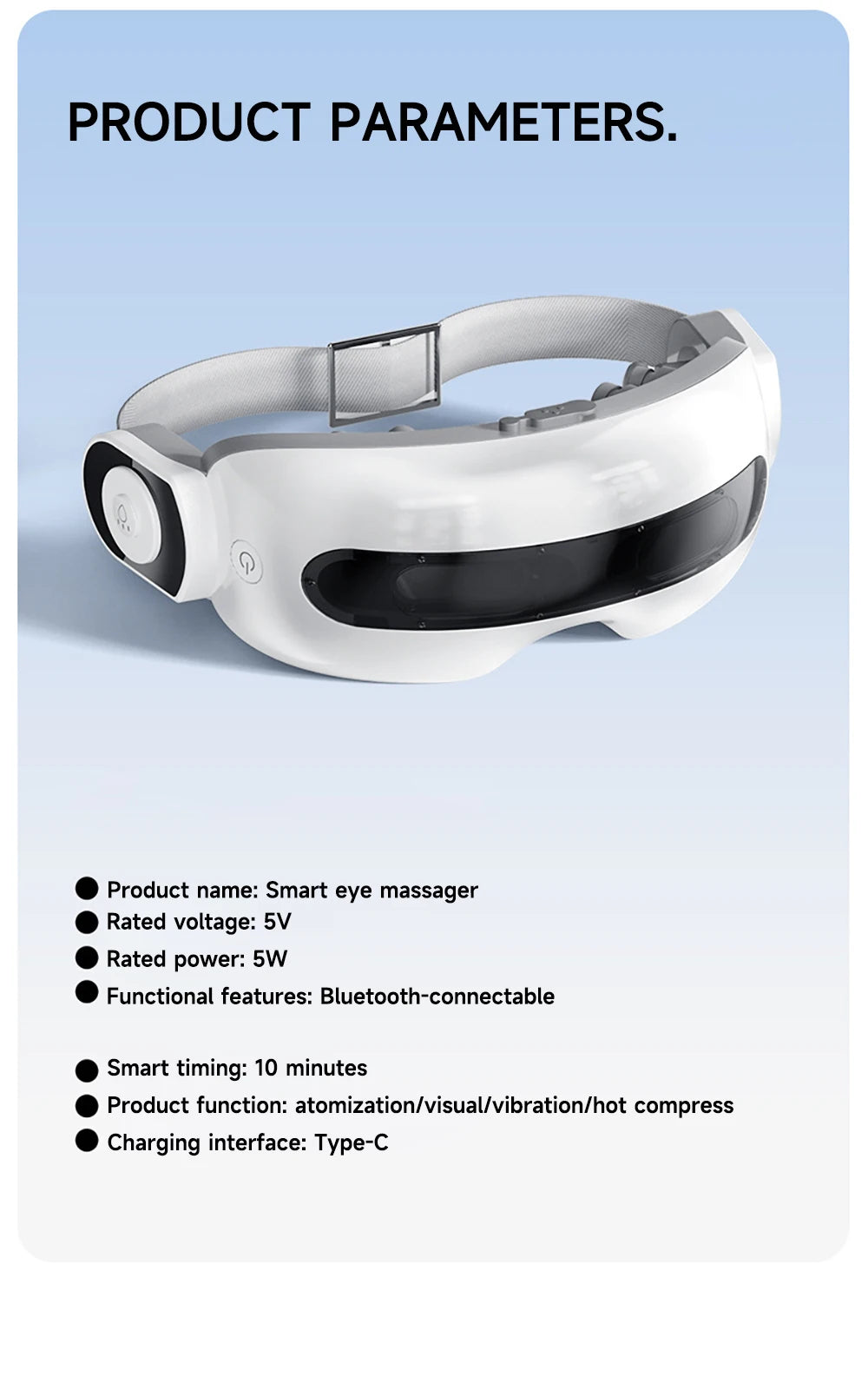 Smart Steam Eye Massager for Fatigue and Dry Eyes - 16