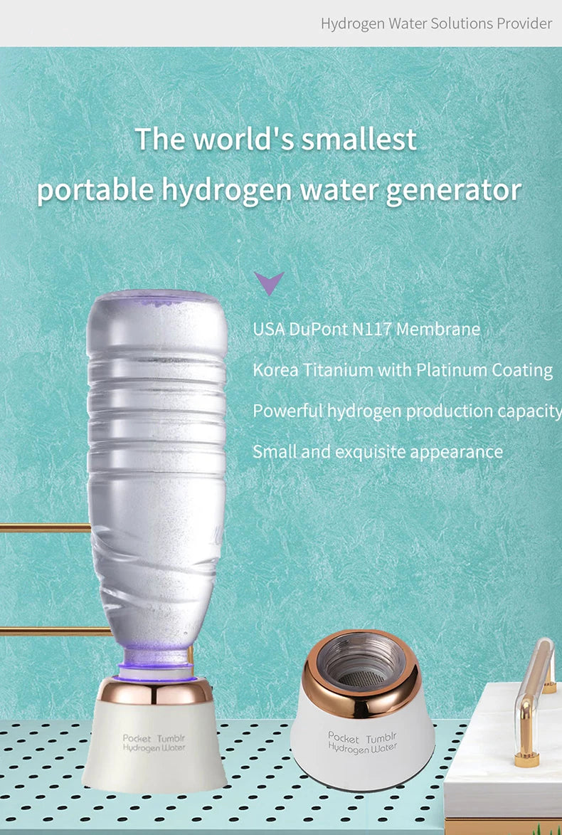 Portable Hydrogen Water Ionizer Generator - 12