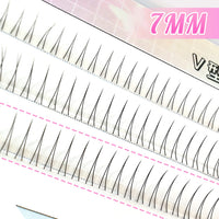 V-Shape Natural Lower Eyelash Clusters for Manga Eye Look