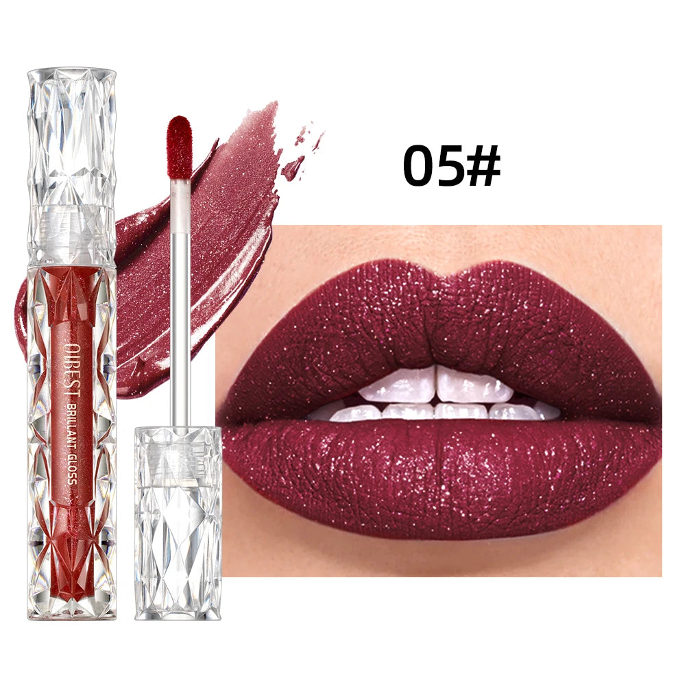 Diamond Shimmer Matte Liquid Lipstick - 21