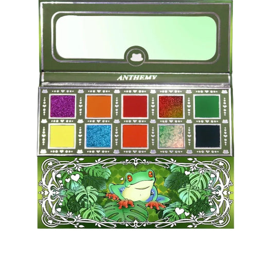 10-Color Waterproof Shimmer Eyeshadow Palette