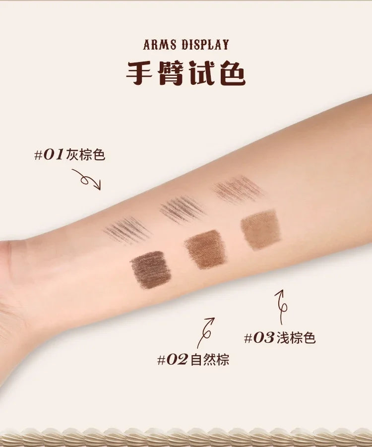 Dual-Ended Waterproof Eyebrow Pencil and Gel for Defined Brows - 16