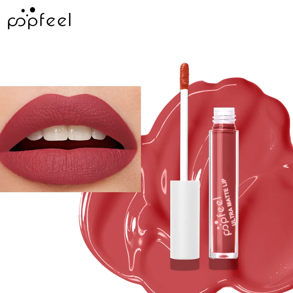 Long-Lasting Black Matte Liquid Lipstick - 22