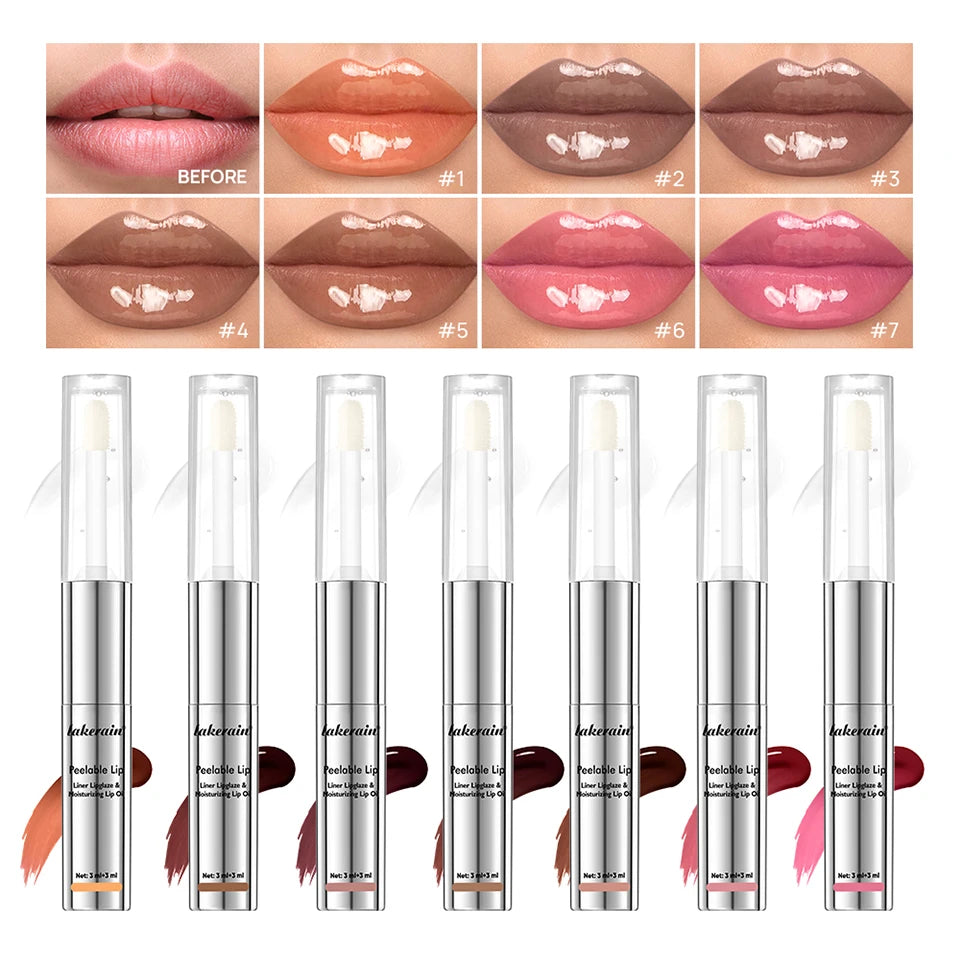 2-in-1 Waterproof Peel-Off Lip Stain and Hydrating Oil - 8