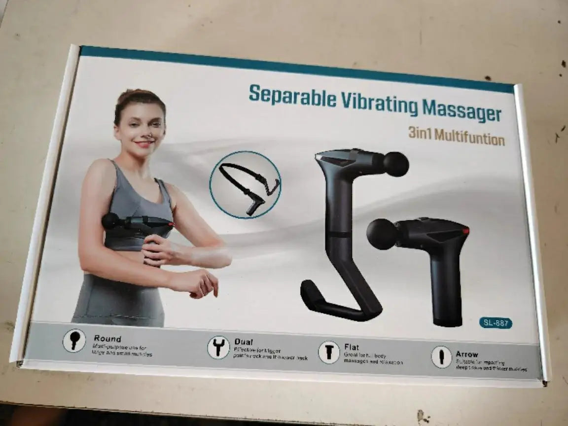 Long-Handle Electric Deep Tissue Massage Gun for Muscle Relief - 20