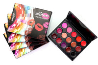 15-Color Long-Lasting Waterproof Lipstick Palette