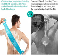 Dual-Sided Silicone Back Scrubber for Deep Exfoliation