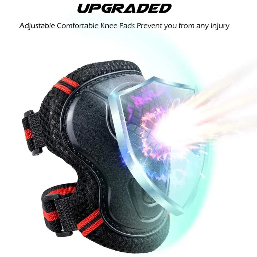 6-Piece Protective Knee, Elbow, and Wrist Pad Set for Kids - 3