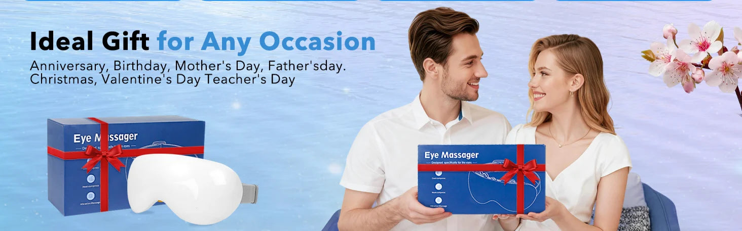 Rechargeable Cooling Eye Massager for Tension and Sleep - 16