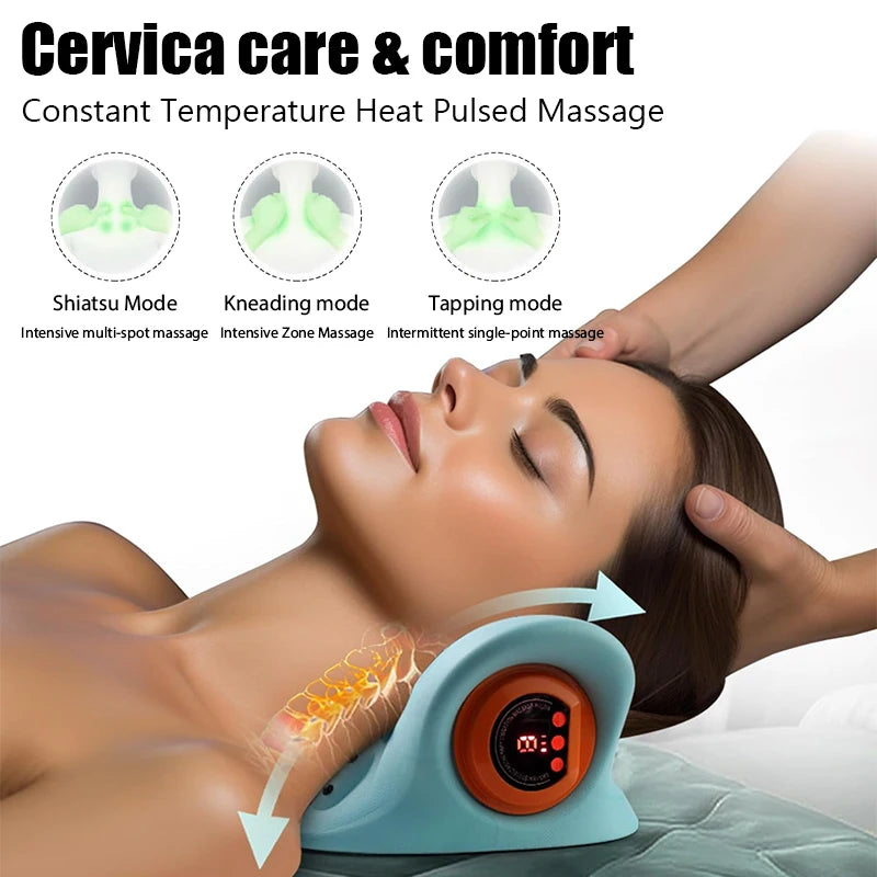 Electric Cervical Neck Massager for Pain Relief and Traction - 9