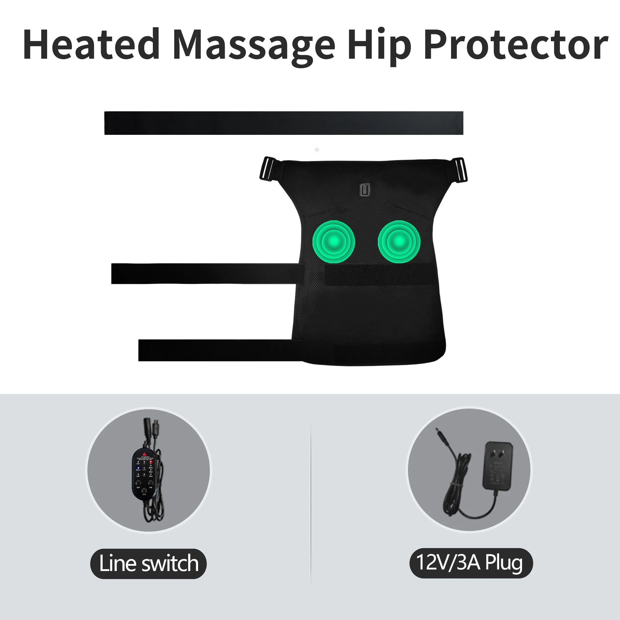 Heated Hip and Thigh Support Brace for Pain Relief - 22