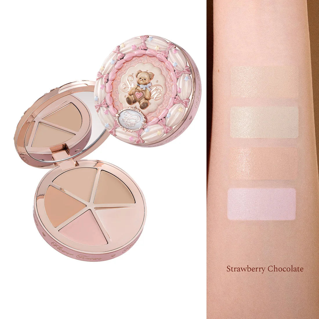 4-Color Cream Concealer Palette for Flawless Coverage - 14